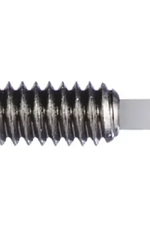VLIER SMDL53P 10-32 Thread Size, 0.468" Thread Length, 1/8" Projection, Stainless Steel Body, Delrin Nose Threaded Spring Plunger Brand New
