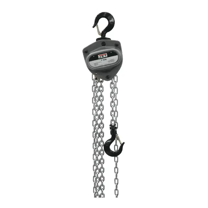 Crafted JET 203115 1 Ton Load Capacity, 15‘ Maximum Lift Distance, Manual Lift Speed Hoist