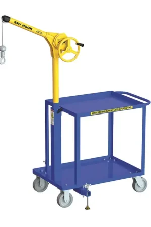 SKY HOOK 9770 1/4 Ton Load Capacity, 100" Maximum Lift Distance, 1.5" Per Handwheel Revolution Lift Speed Hoist Discount
