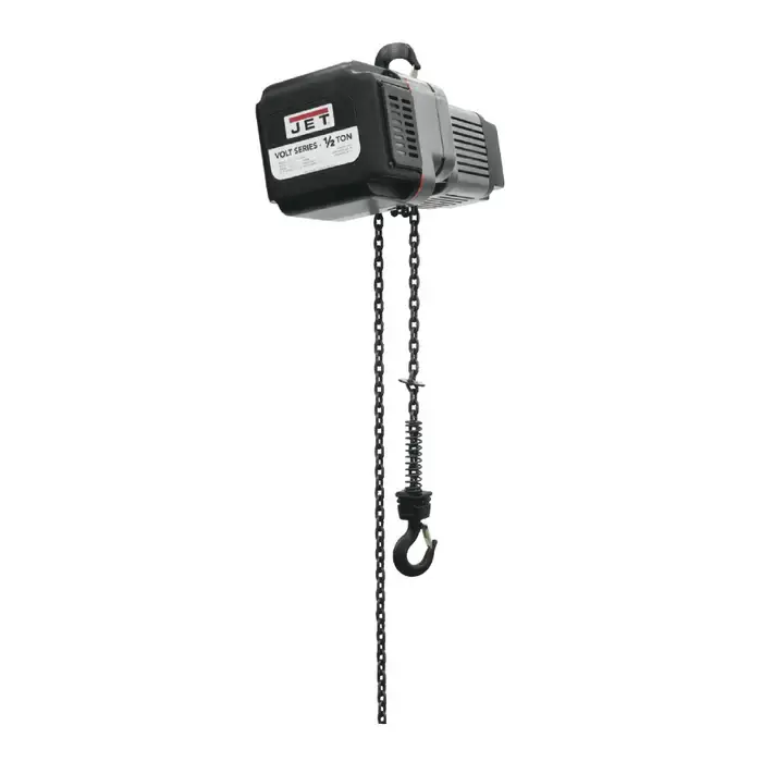JET 185021 1/2 Ton Load Capacity, 20‘ Maximum Lift Distance, 0 - 39 FPM Lift Speed Hoist Genuine