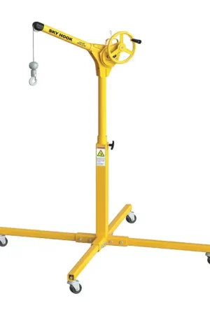 Authentic SKY HOOK 9557 1/4 Ton Load Capacity, 100" Maximum Lift Distance, 1.5" Per Handwheel Revolution Lift Speed Hoist