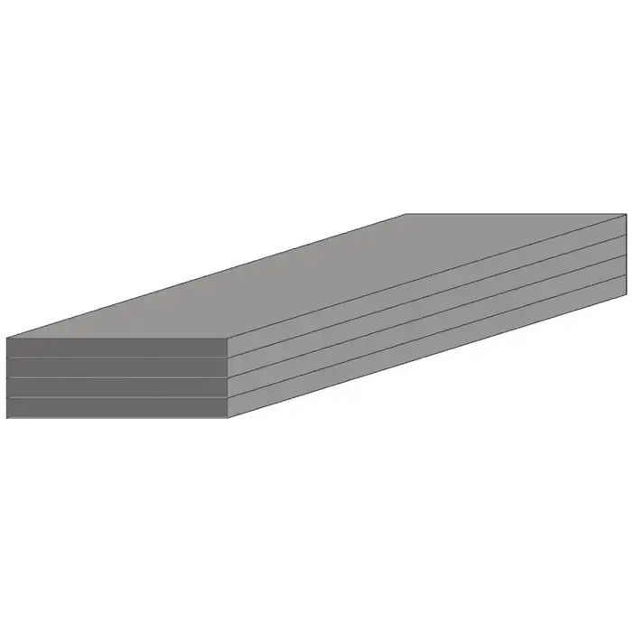 Express Delivery TTC 73-017-811 1-1/2" Thickness, 18" Length, 12" Width Flat Aluminum Stock