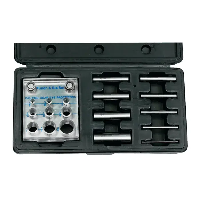 TTC 90105 1/8" - 3/4" Dia. Range, 9 Piece Shim Punch & Die Set Luxury