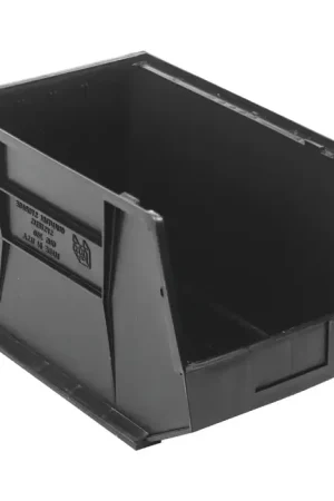 QUANTUM STORAGE SYSTEMS QUS260BK Stack & Hang Ultra Bins Type, Black Color, Plastic Material Storage Bin Order Now