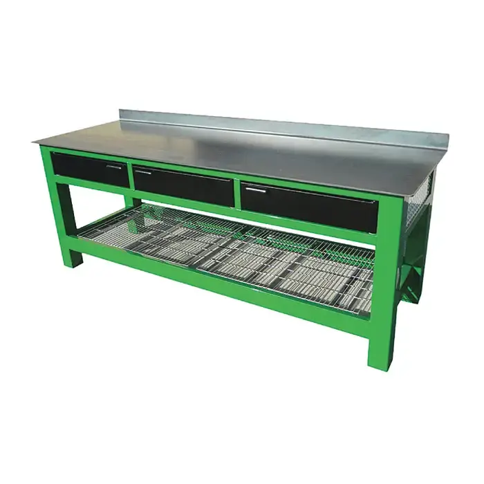Buy Online BADASS WORKBENCH 3BAYSD 8‘ Work Bench With Drawers Type, 96" Width, 32" Depth Stationary Work Bench / Table