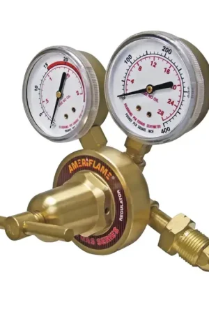 AMERIFLAME R360-510 300 Maximum PSI, Nut & Nipple Fitting Type, 9/16"-18 (M) Hose Connection Regulator Direct From Factory