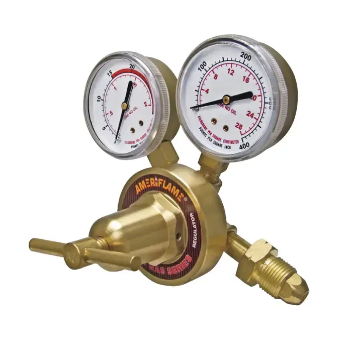 AMERIFLAME R360-510 300 Maximum PSI, Nut & Nipple Fitting Type, 9/16"-18 (M) Hose Connection Regulator Direct From Factory