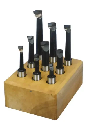 TTC PRODUCTION PB-500 5/16" Min Bore Diam, 3" Max Bore Depth, 1/2" Shank Diam., Carbide Tipped Boring Bar Set Free Returns