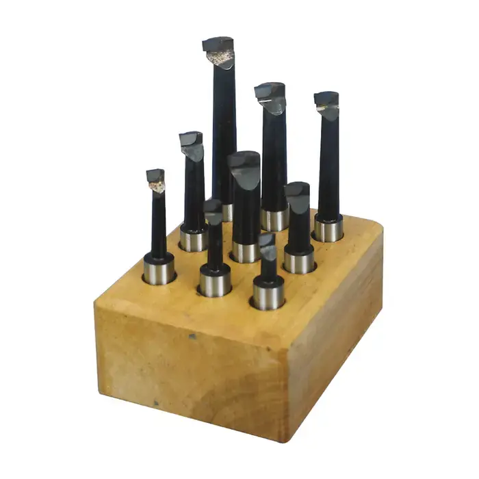 TTC PRODUCTION PB-500 5/16" Min Bore Diam, 3" Max Bore Depth, 1/2" Shank Diam., Carbide Tipped Boring Bar Set Free Returns
