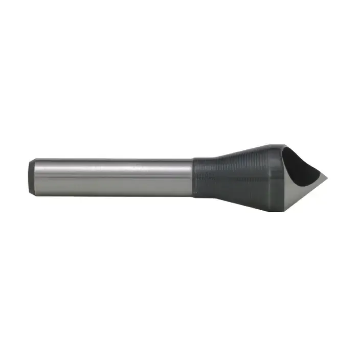 Secure Checkout TTC PRODUCTION 3 5/16" Min Cutting Dia., 25/32" Max Cutting Dia., 1/2" Shank Dia., 82° High Speed Steel Zero Flute Countersink/Deburring