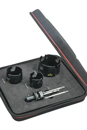 STARRETT KMP03031-N 3 Pc., 2-1/8", 2-9/16", 3-5/8" Saw Dia., 2-1/8" Max Cutting Depth Hole Saw Set Order Now