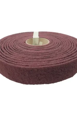 While Supplies Last TTC PRODUCTION USA MADE A008211 Aluminum Oxide Non-Woven Roll - 4" x 30‘ Size, Very Fine Grade, Maroon