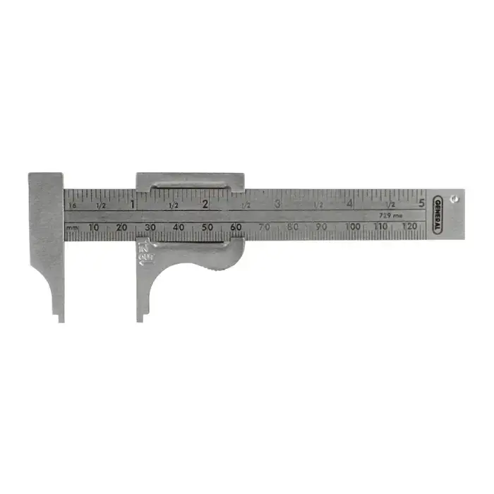Today Only GENERAL TOOL 729ME Vernier Caliper, 0 - 4" Range, mm & 16ths Graduation
