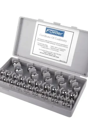 FOWLER 52-438-766-0 52 No. of Pieces, 1/8" Minimum Diameter, 1" Gage Ball Set Place Order