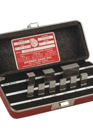 STARRETT RS88.MA1 0 (A+) Grade, .5mm thru 100mm Size, 88 Piece, Steel Material Rectangular Gage Block Set Deal