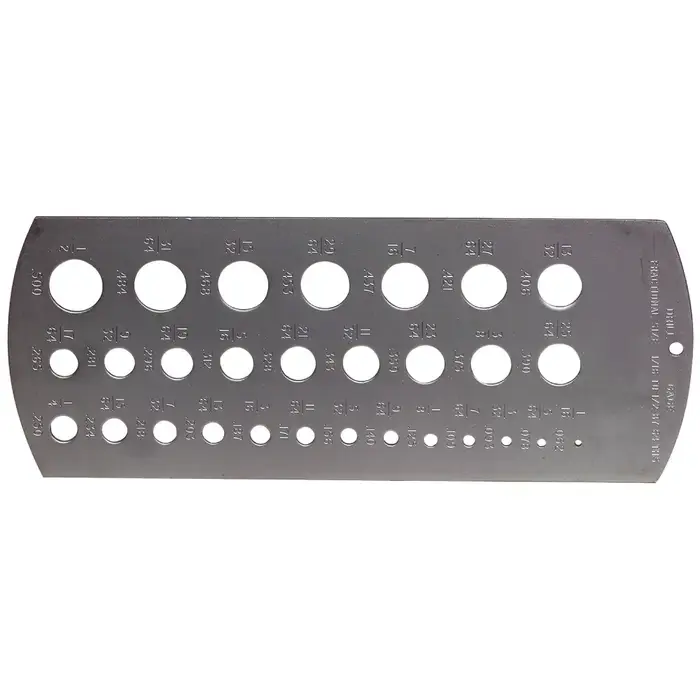 TTC 14 1/16" Minimum Size, 1/2" Maximum Size Drill Gage Shop Now