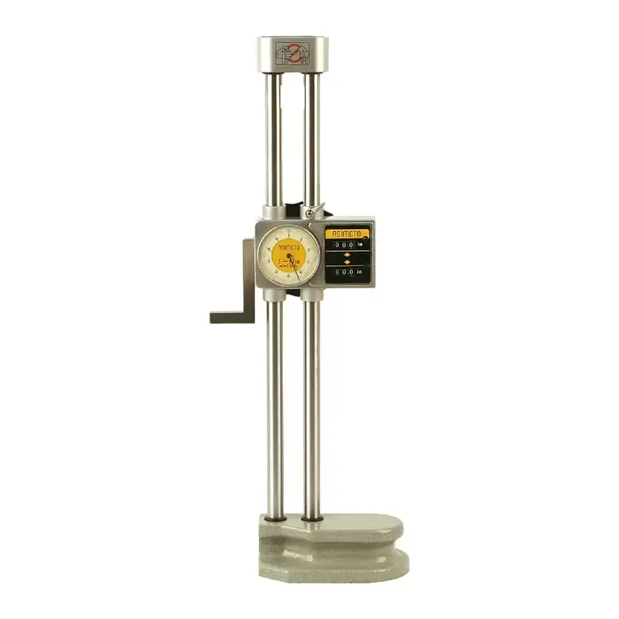 Price Cut ASIMETO 623-12-1 0 - 12" Range, .001" (dial) and .100" (digit) Graduation, Digital Dial Height Gage