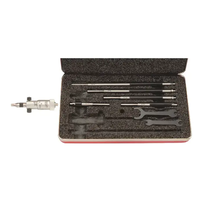 Clearance STARRETT 124AZ 2 - 8" Range, 6 No. of Rods Interchangeable Rod Type Inside Micrometer