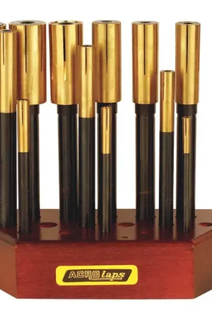 Free Returns ACRO BLI-13 3/16", 1/4", 5/16", 3/8", 7/16", 1/2", 9/16", 5/8", 11/16", 3/4", 7/8", 15/16", 1" Size 13 PC Blind Hole Lap Set Lapping Tool