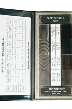FLEXBAR 16011 Face Turning Machining Processes, 8 Specimen Finish Surface Comparator Limited Offer