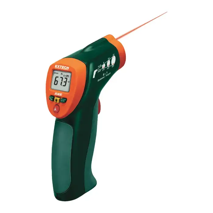 Fast Shipping EXTECH IR400 Gun-Style IR Thermometer With Laser Type, Up to 630°F (332°C) Range, 0.1°F/°C Resolution Thermometer