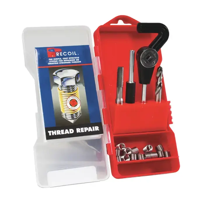 Must Have RECOIL 33240 4 Inserts, 1-1/2"-6 National Coarse 1.5 x D Insert Length STI Thread Repair Set