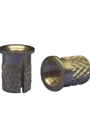 EZ LOK 260-006-BR 6-32 Internal, Brass-Flanged Press Insert External, .250" Insert Length Thread Repair Insert Final Sale