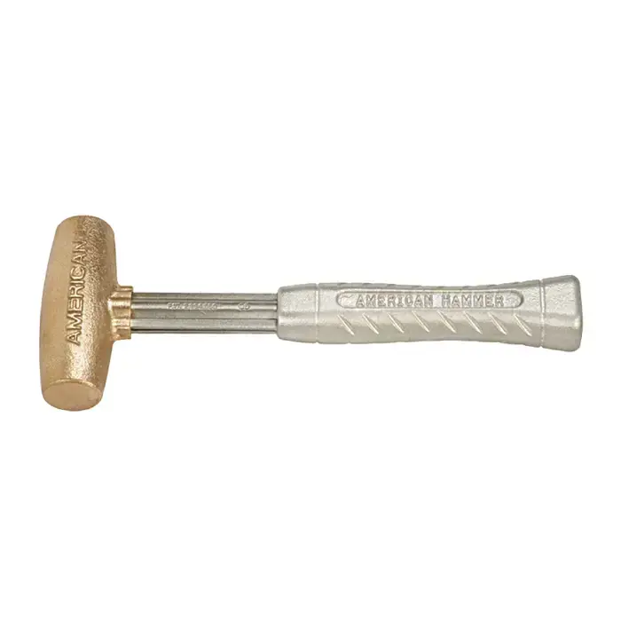 Affordable AMERICAN HAMMER AM3BZAG 1-3/4" Face Diameter, 3 lbs. Head Weight, 12" Overall Length Bronze Hammer