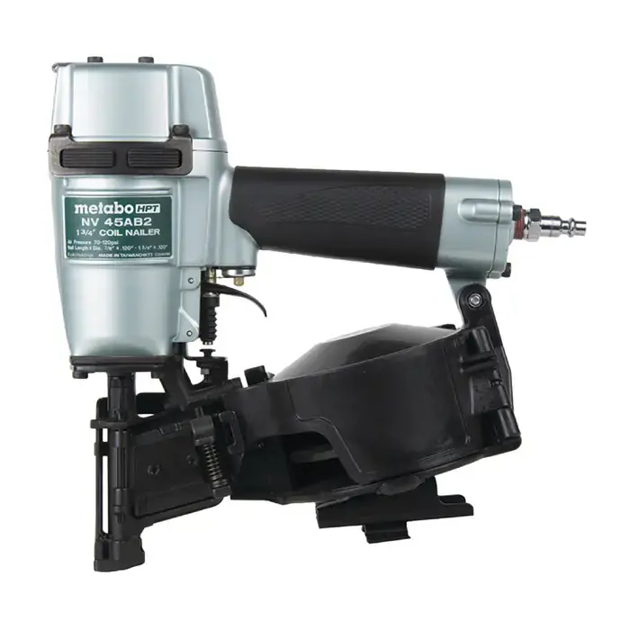 Popular METABO HPT NV45AB2M Coil Roofing Nailer Type, Standard Nails Gauge Pneumatic Roofing Nailer