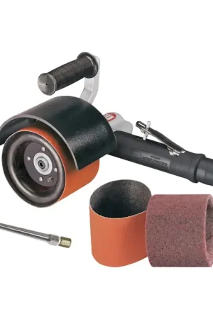 Budget DYNABRADE 13410 0.7 Horsepower, Belts, Discs, Wheels Up to 5" Belt Size, 3,400 RPM Speed Pneumatic Belt Sander