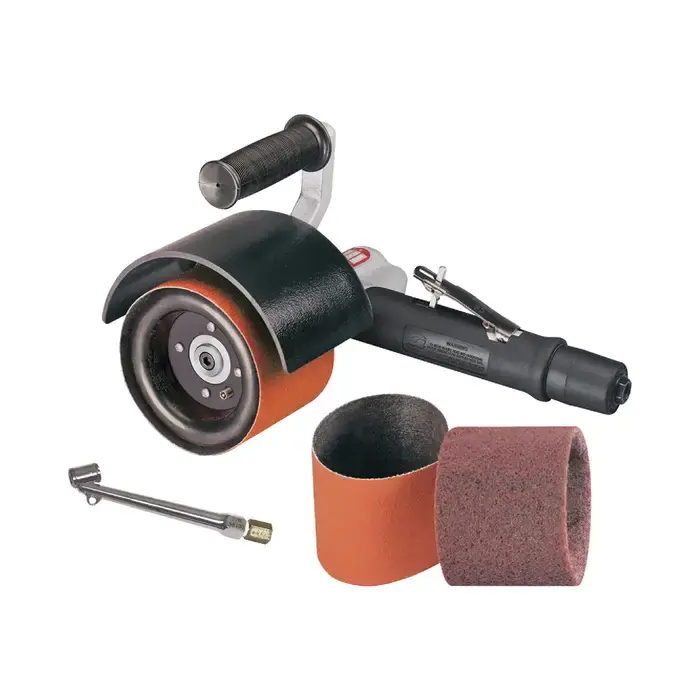 Budget DYNABRADE 13410 0.7 Horsepower, Belts, Discs, Wheels Up to 5" Belt Size, 3,400 RPM Speed Pneumatic Belt Sander