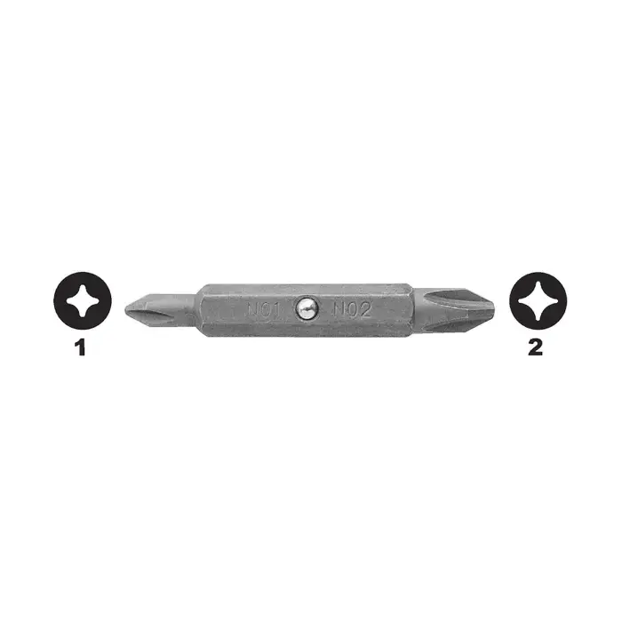 MEGAPRO PD1-2 1/4" Drive Size, 1 & 2 Point Size, 2" Overall Length Phillips Bit Express Delivery