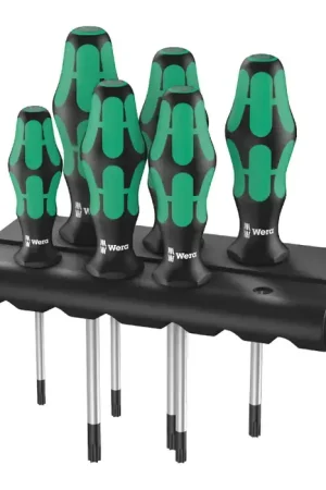 Certified WERA 05028062001 Torx Tip Type, 6 No. of Pieces in Set Screwdriver Style Set