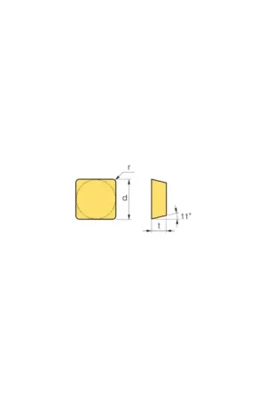 Buy Direct TERRA CARBIDE 08-0092-01 - SPG323 APC2, 90° Square, Indexable Carbide Turning / Boring Insert