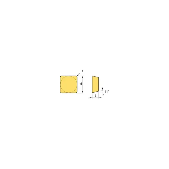 Markdown KORLOY 1-02-024997 - SPG422 NC3030, 90° Square, Indexable Carbide Turning / Boring Insert