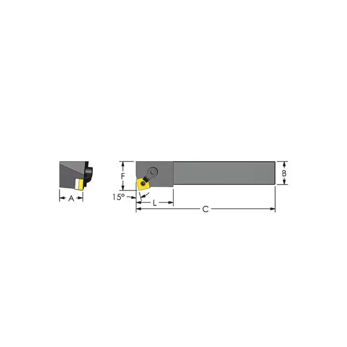 Last Chance ULTRA-DEX MSKNR 20-6D - MSKNR20-6D, 1.25" External Multi-Clamp Holder - Type M for SNMG64_ Inserts, Right Hand