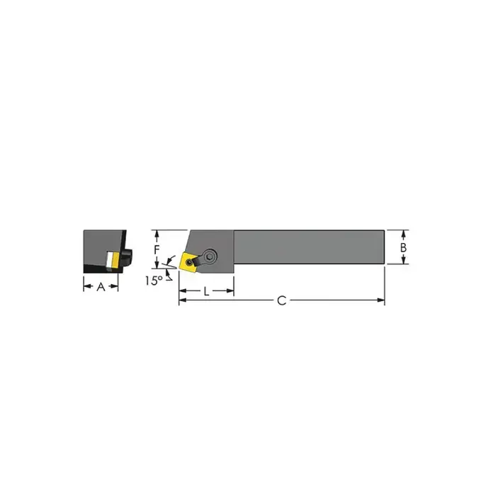 ULTRA-DEX MSRNR 12-4B - MSRNR12-4B, 3/4" External Multi-Clamp Holder - Type M for SNMG43_ Inserts, Right Hand Fresh Stock