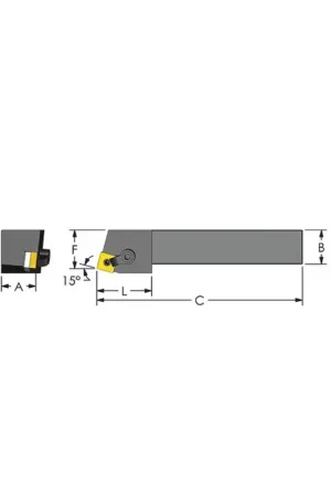 Authentic ULTRA-DEX MSRNR 24-6D - MSRNR24-6D, 1.5" External Multi-Clamp Holder - Type M for SNMG64_ Inserts, Right Hand
