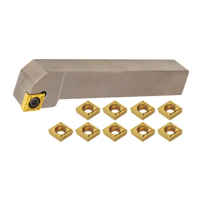 AKUMA 11.06.00998 - 3/4" CCMT3(2.5)_ Turning Set with Inserts (Single), Right Hand High Quality