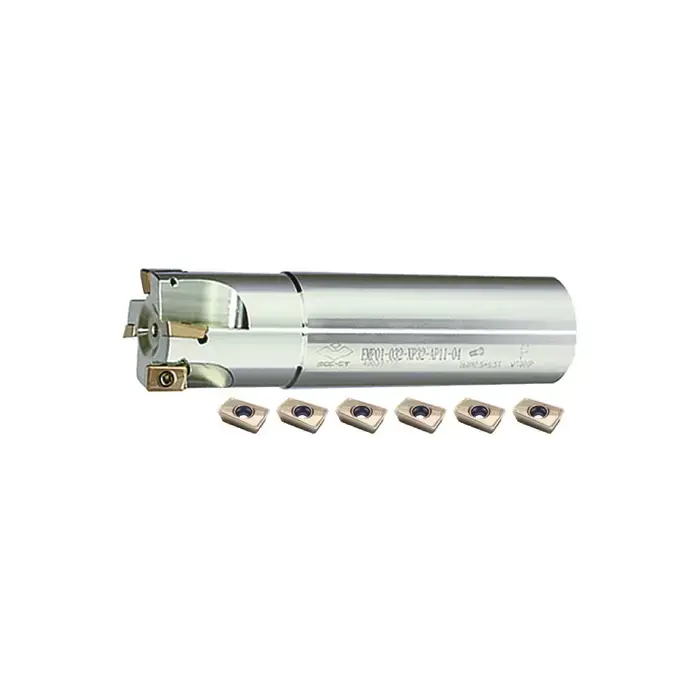 ZCC-CT KIT2-EMP01-04-01 - 1.000" - 90 Degree Indexable End Mill Set With Inserts (Single), Right Hand Genuine