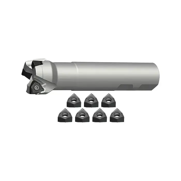 ZCC-CT KIT2-FMP12-01-03 - 1.000" - 90 Degree Indexable End Mill Set With Inserts (Single), Right Hand Professional Grade