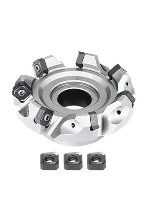 ZCC-CT - 3.000" - 45 Degree Indexable Face Mill Set with Inserts, Right Hand Hassle-Free Returns