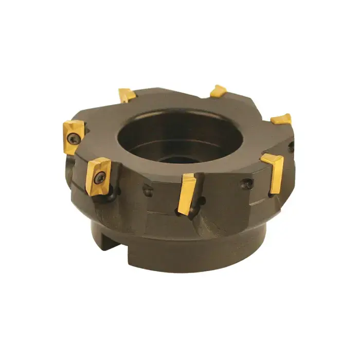 Certified AKUMA 09.06.00781 - 4.000" - 90 Degree Square Shouldering Indexable Face Mill Set with Inserts, Right Hand