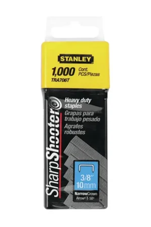 STANLEY TRA706T 3/8" Size, Heavy Duty Staples Type, 1000 Package Qty Staples Mega Sale