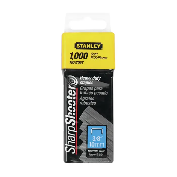 STANLEY TRA706T 3/8" Size, Heavy Duty Staples Type, 1000 Package Qty Staples Mega Sale