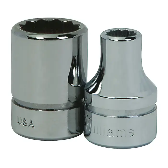 WILLIAMS BM-1208 3/8" Drive Size, 12 No. of Points, 8mm Size Impact Socket Flash Sale