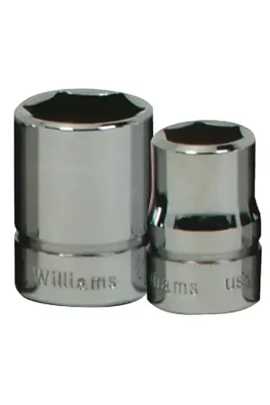 WILLIAMS B-630 3/8" Drive Size, 6 No. of Points, 15/16" Size Impact Socket Premium