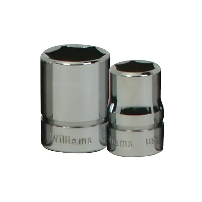 WILLIAMS B-630 3/8" Drive Size, 6 No. of Points, 15/16" Size Impact Socket Premium