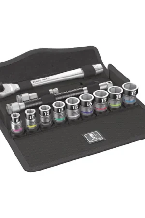 WERA 05003785001 3/8" Drive Size, 6 No. of Points, Standard Socket Type Combination Socket Set Trending