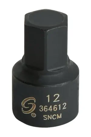 Don't Miss Out SUNEX 364612 3/8" Drive Size, 12mm Hex Size, Stubby Impact Style Hex Bit Socket